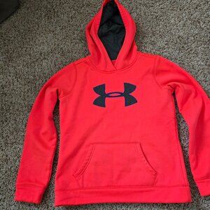 Bright Pink Under Armour Hooded Sweatshirt